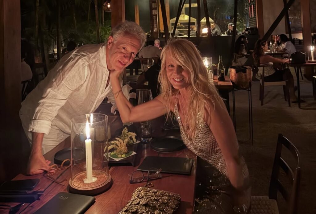 Pepo Daire y Cecilia Bolocco en Tulum, México.