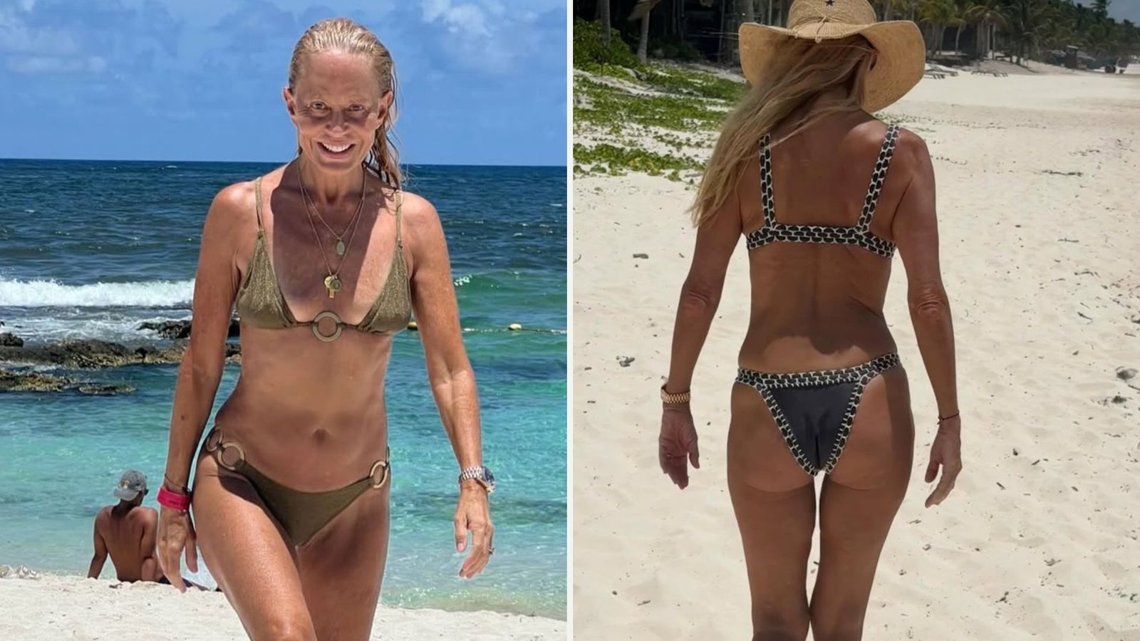 Cecilia Bolocco en bikini.