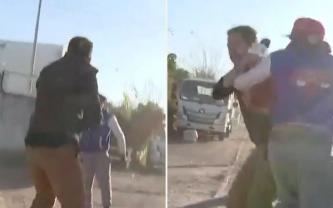 Periodista de «Tu Día» fue agredido a pedradas por sujetos que viven en rucos: «Terminamos en el suelo»