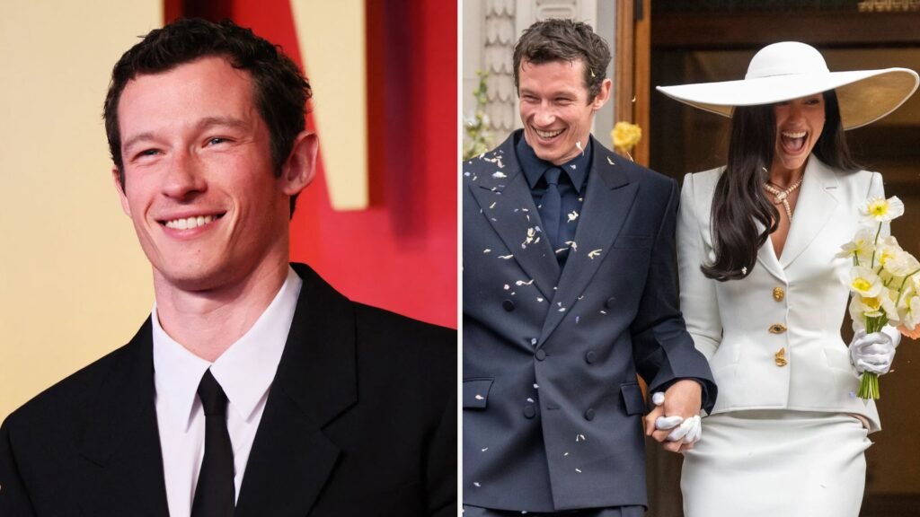 Callum Turner y Dua Lipa.