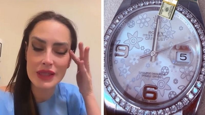 Adriana Barrientos y su reloj