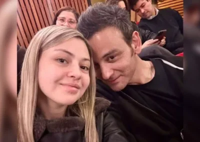 Gonzalo Ramírez y su hija